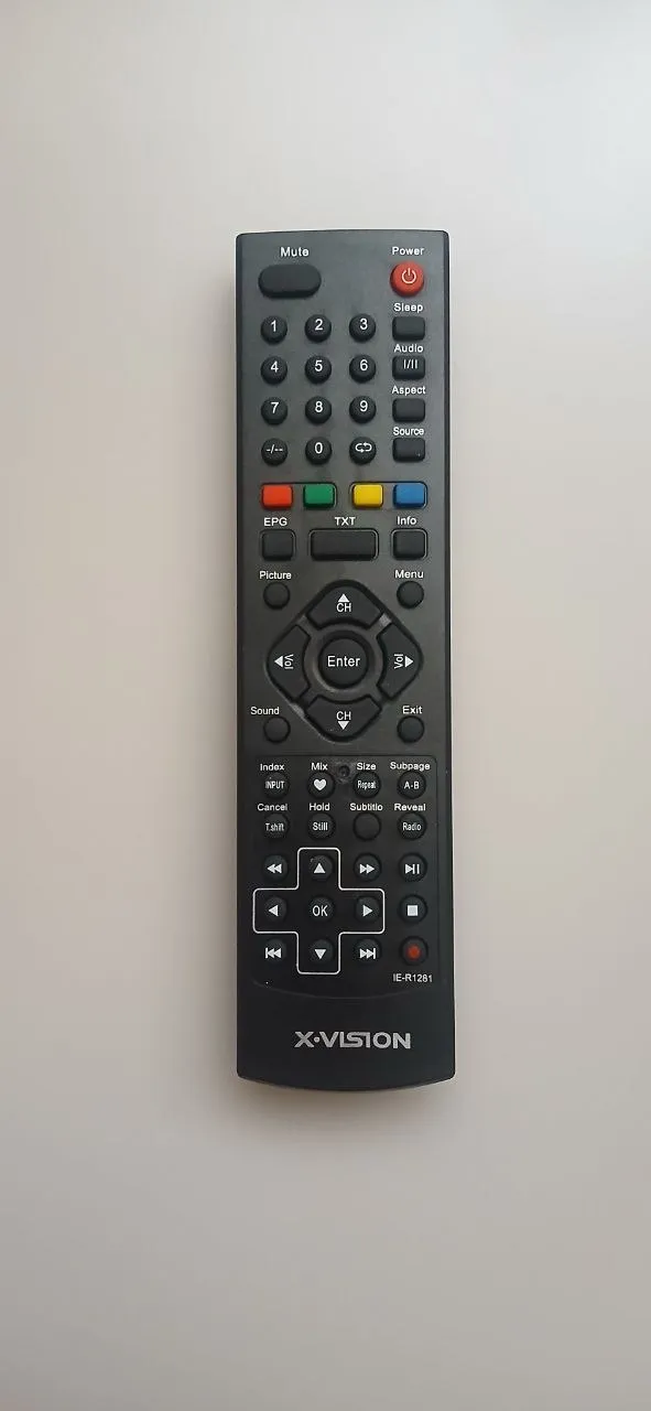 RC10 ریموت کنترل تلویزیون ایکس ویژن مدل LE24D20