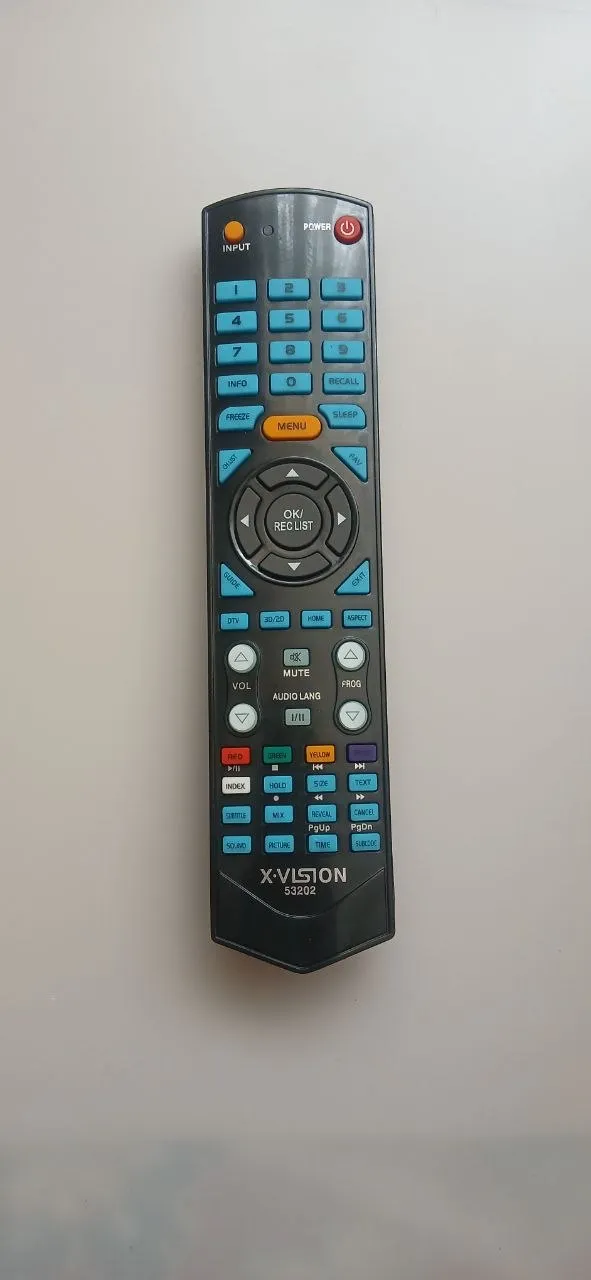 RC17 ریموت کنترل تلویزیون ایکس ویژن سری k3d100